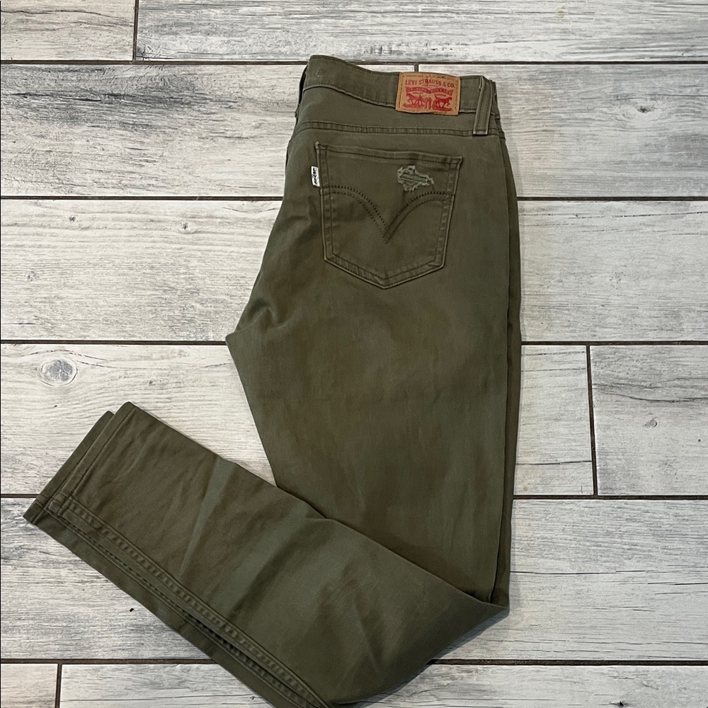 Levi's 535 Super Skinny army 
 Green  Jeans
